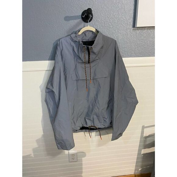 ASOS Gray Windbreaker Pullover Jacket - Picture 3 of 6